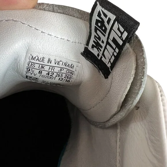 adidas Olivia LeBlanc Sleek sneakers white black coated canvas size 9.5 platform - Picture 15 of 15